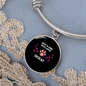 Girl Loves Ocicat Bracelet Stainless Steel or 18k Gold Circle Bangle-Express Your Love Gifts