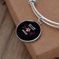 Girl Loves Ocicat Bracelet Stainless Steel or 18k Gold Circle Bangle-Express Your Love Gifts