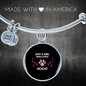 Girl Loves Ocicat Bracelet Stainless Steel or 18k Gold Circle Bangle-Express Your Love Gifts