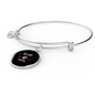 Girl Loves Ocicat Bracelet Stainless Steel or 18k Gold Circle Bangle-Express Your Love Gifts
