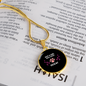 Girl Loves Ocicat Cat Circle Necklace Stainless Steel or 18k Gold 18-22-Express Your Love Gifts