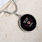 Girl Loves Ocicat Cat Circle Necklace Stainless Steel or 18k Gold 18-22-Express Your Love Gifts