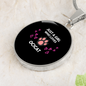 Girl Loves Ocicat Cat Circle Necklace Stainless Steel or 18k Gold 18-22-Express Your Love Gifts
