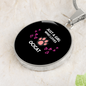 Girl Loves Ocicat Circle Necklace Stainless Steel or 18k Gold 18-22"-Express Your Love Gifts