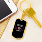 Girl Loves Ocicat Keychain Stainless Steel or 18k Gold Dog Tag Keyring-Express Your Love Gifts