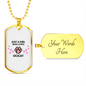 Girl Loves Ocicat Necklace Stainless Steel or 18k Gold Dog Tag 24-Express Your Love Gifts