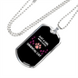 Girl Loves Oriental Cat Necklace Stainless Steel or 18k Gold Dog Tag 24-Express Your Love Gifts