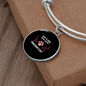 Girl Loves Persian Cat Bracelet Stainless Steel or 18k Gold Circle Bangle-Express Your Love Gifts