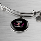 Girl Loves Persian Cat Bracelet Stainless Steel or 18k Gold Circle Bangle-Express Your Love Gifts