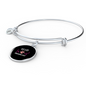 Girl Loves Persian Cat Bracelet Stainless Steel or 18k Gold Circle Bangle-Express Your Love Gifts