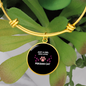 Girl Loves Persian Cat Bracelet Stainless Steel or 18k Gold Circle Bangle-Express Your Love Gifts