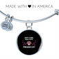 Girl Loves Persian Cat Bracelet Stainless Steel or 18k Gold Circle Bangle-Express Your Love Gifts