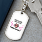 Girl Loves Persian Cat Keychain Stainless Steel or 18k Gold Dog Tag Keyring-Express Your Love Gifts