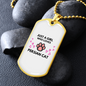 Girl Loves Persian Cat Necklace Stainless Steel or 18k Gold Dog Tag 24-Express Your Love Gifts