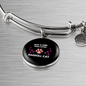 Girl Loves Ragdoll Cat Bracelet Stainless Steel or 18k Gold Circle Bangle-Express Your Love Gifts
