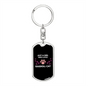 Girl Loves Ragdoll Cat Keychain Stainless Steel or 18k Gold Dog Tag Keyring-Express Your Love Gifts