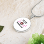 Girl Loves Ragdoll Cat White Circle Necklace Stainless Steel or 18k Gold 18-22-Express Your Love Gifts
