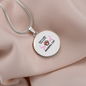 Girl Loves Rogdoll Cat Circle Necklace Stainless Steel or 18k Gold 18-22"-Express Your Love Gifts