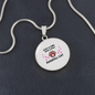Girl Loves Rogdoll Cat Circle Necklace Stainless Steel or 18k Gold 18-22"-Express Your Love Gifts