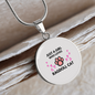 Girl Loves Rogdoll Cat Circle Necklace Stainless Steel or 18k Gold 18-22"-Express Your Love Gifts