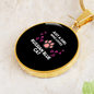Girl Loves Russian Blue Cat Circle Necklace Stainless Steel or 18k Gold 18-22-Express Your Love Gifts