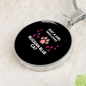 Girl Loves Russian Blue Cat Circle Necklace Stainless Steel or 18k Gold 18-22-Express Your Love Gifts
