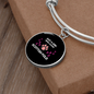 Girl Loves Scottish Fold Cat Bracelet Stainless Steel or 18k Gold Circle Bangle-Express Your Love Gifts