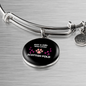 Girl Loves Scottish Fold Cat Bracelet Stainless Steel or 18k Gold Circle Bangle-Express Your Love Gifts
