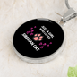 Girl Loves Siberian Cat Circle Necklace Stainless Steel or 18k Gold 18-22"-Express Your Love Gifts