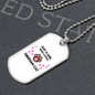 Girl Loves Siberian Cat Necklace Stainless Steel or 18k Gold Dog Tag 24-Express Your Love Gifts