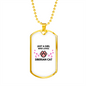 Girl Loves Siberian Cat Necklace Stainless Steel or 18k Gold Dog Tag 24-Express Your Love Gifts