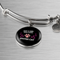 Girl Loves Sphynx Cat Bracelet Stainless Steel or 18k Gold Circle Bangle-Express Your Love Gifts