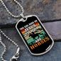 Girl on Jesus and Horses Horse Necklace Stainless Steel or 18k Gold Dog Tag 24" Chain-Express Your Love Gifts