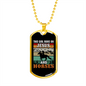 Girl on Jesus and Horses Horse Necklace Stainless Steel or 18k Gold Dog Tag 24" Chain-Express Your Love Gifts