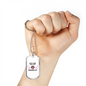 Girl Persian Cat Necklace Stainless Steel or 18k Gold Dog Tag 24" Chain-Express Your Love Gifts