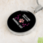 Girl Ragdoll Cat Circle Necklace Stainless Steel or 18k Gold 18-22"-Express Your Love Gifts