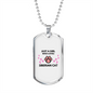Girl Siberian Cat Necklace Stainless Steel or 18k Gold Dog Tag 24" Chain-Express Your Love Gifts