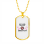Girl Siberian Cat Necklace Stainless Steel or 18k Gold Dog Tag 24" Chain-Express Your Love Gifts