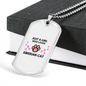 Girl Siberian Cat Necklace Stainless Steel or 18k Gold Dog Tag 24" Chain-Express Your Love Gifts