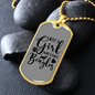 Girl Who Loves Beagles Necklace Stainless Steel or 18k Gold Dog Tag 24" Chain-Express Your Love Gifts
