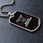 Girl Who Loves British Shorthair Cat Black Necklace Stainless Steel or 18k Gold Dog Tag 24" Chain-Express Your Love Gifts
