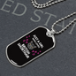 Girl Who Loves British Shorthair Cat Black Necklace Stainless Steel or 18k Gold Dog Tag 24" Chain-Express Your Love Gifts