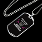 Girl Who Loves British Shorthair Cat Black Necklace Stainless Steel or 18k Gold Dog Tag 24" Chain-Express Your Love Gifts