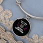 Girl Who Loves Cat Bracelet Stainless Steel or 18k Gold Circle Bangle-Express Your Love Gifts
