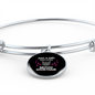 Girl Who Loves Cat Bracelet Stainless Steel or 18k Gold Circle Bangle-Express Your Love Gifts