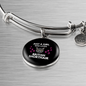 Girl Who Loves Cat Bracelet Stainless Steel or 18k Gold Circle Bangle-Express Your Love Gifts