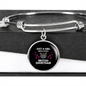 Girl Who Loves Cat Bracelet Stainless Steel or 18k Gold Circle Bangle-Express Your Love Gifts