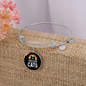 Girl Who Loves Cats Black Bracelet Stainless Steel or 18k Gold Circle Bangle-Express Your Love Gifts