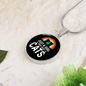 Girl Who Loves Cats Black Circle Necklace Stainless Steel or 18k Gold 18-22"-Express Your Love Gifts