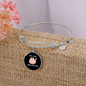 Girl Who Loves Cute Cats Bracelet Stainless Steel or 18k Gold Circle Bangle-Express Your Love Gifts
